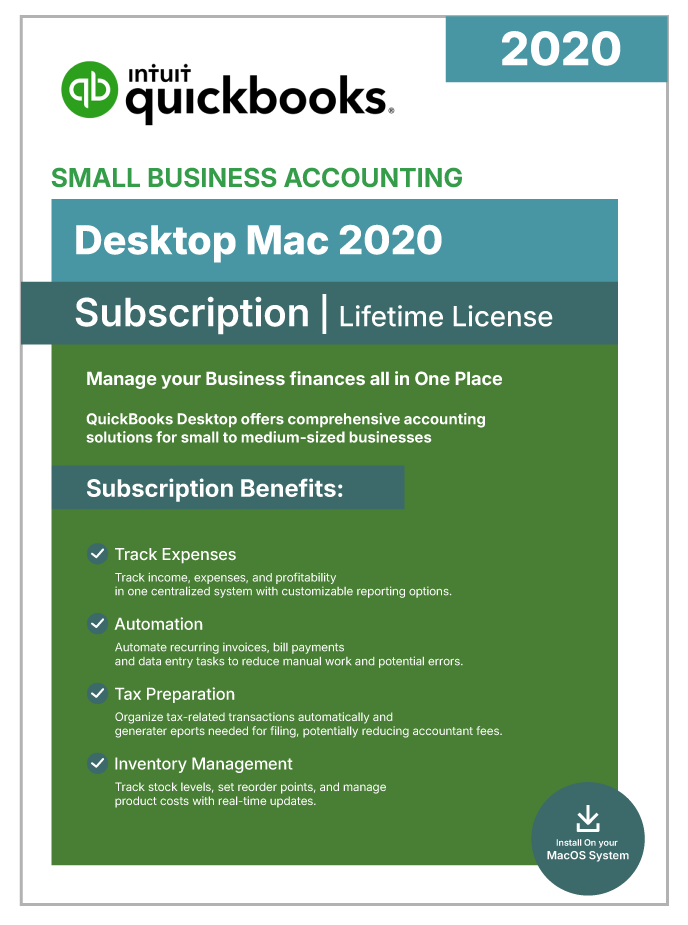 Buy QuickBooks Desktop Mac 2020