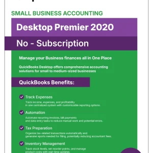 QuickBooks Desktop Premier Accountant 2020 | Lifetime License | No Subscription | 1-User |
