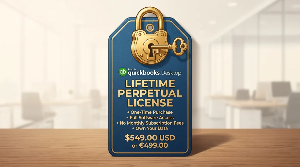 Lifetime perpetual QuickBooks Desktop license one-time purchase
