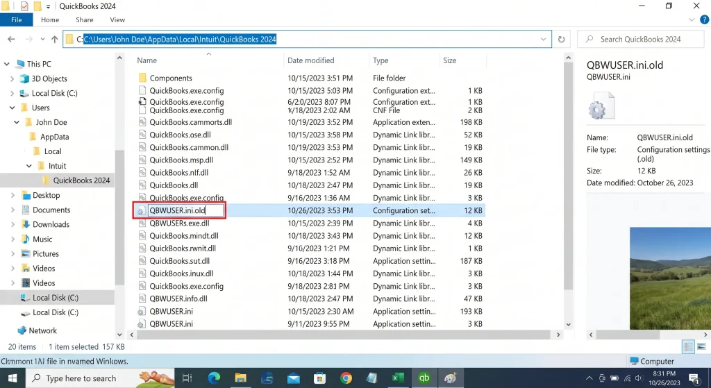 Renaming the QBWUSER.ini file to fix QuickBooks Desktop that won't open